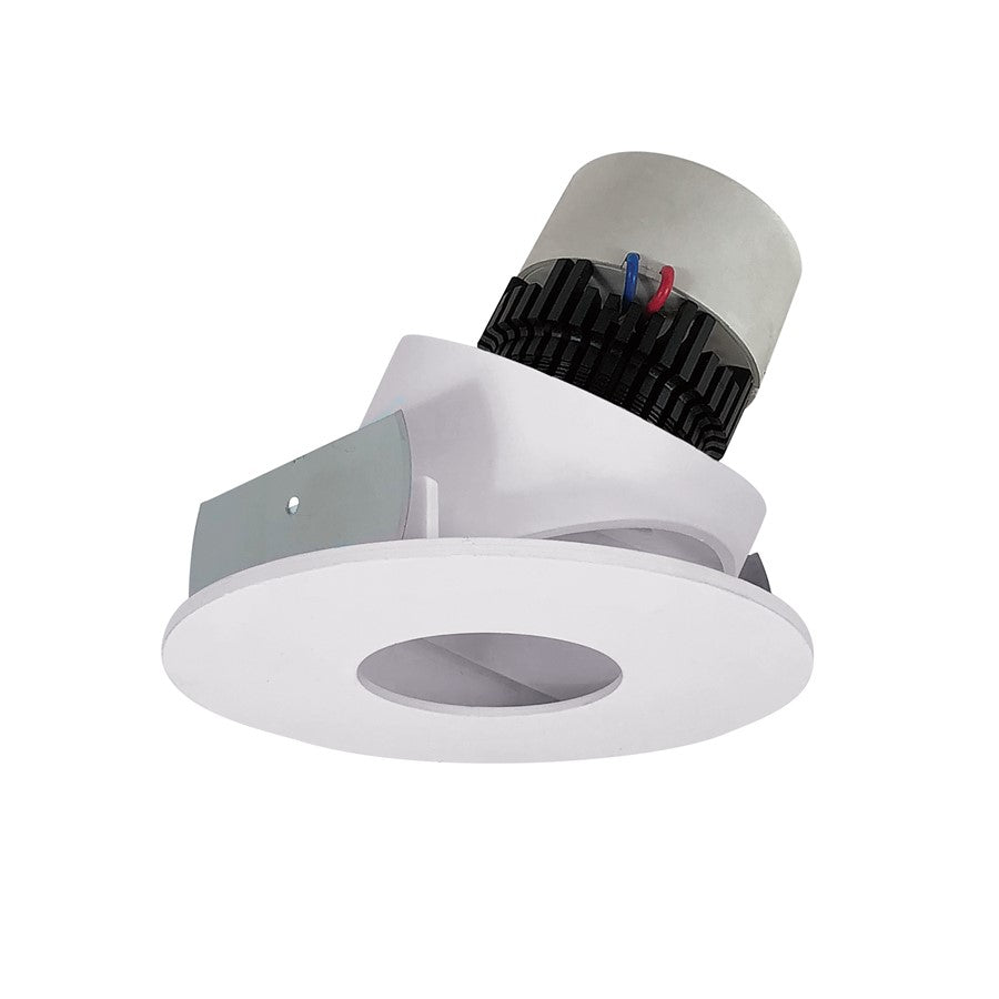 Nora 4" Pearl LED Round Pinhole Retrofit, 800Lm/12W, WH Flange - NPR-4RPHACDXWW