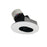 Nora 4" Pearl LED RD Slot Aperture Retro, 12W/3500K, BK/WH FL - NPR-4RSL35XBMPW