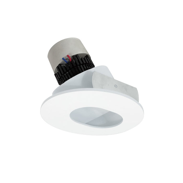 Nora 4" Pearl LED RD Slot Aperture Retro, 800Lm/12W, WH FL - NPR-4RSLCDXMPW