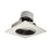 Nora 4" Pearl LED Sq Adj Cone, 2700K, Blk Rfl/Wh Flg - NPR-4SC27XBW