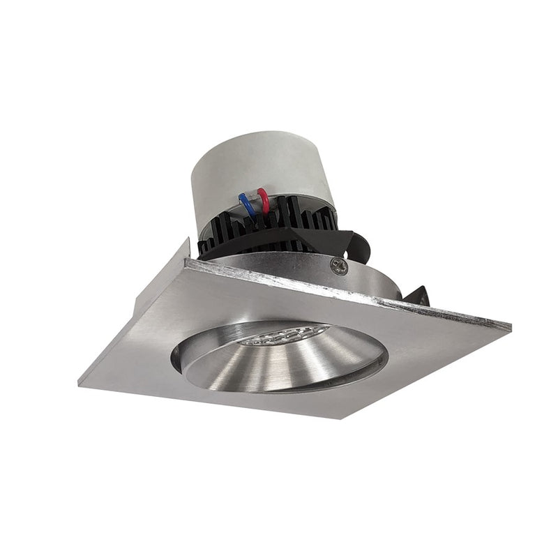 Nora 4" Pearl LED Sq Adj Cone, Natural, 3500K, Nat Mtl Rfl/Flg - NPR-4SC35XNN
