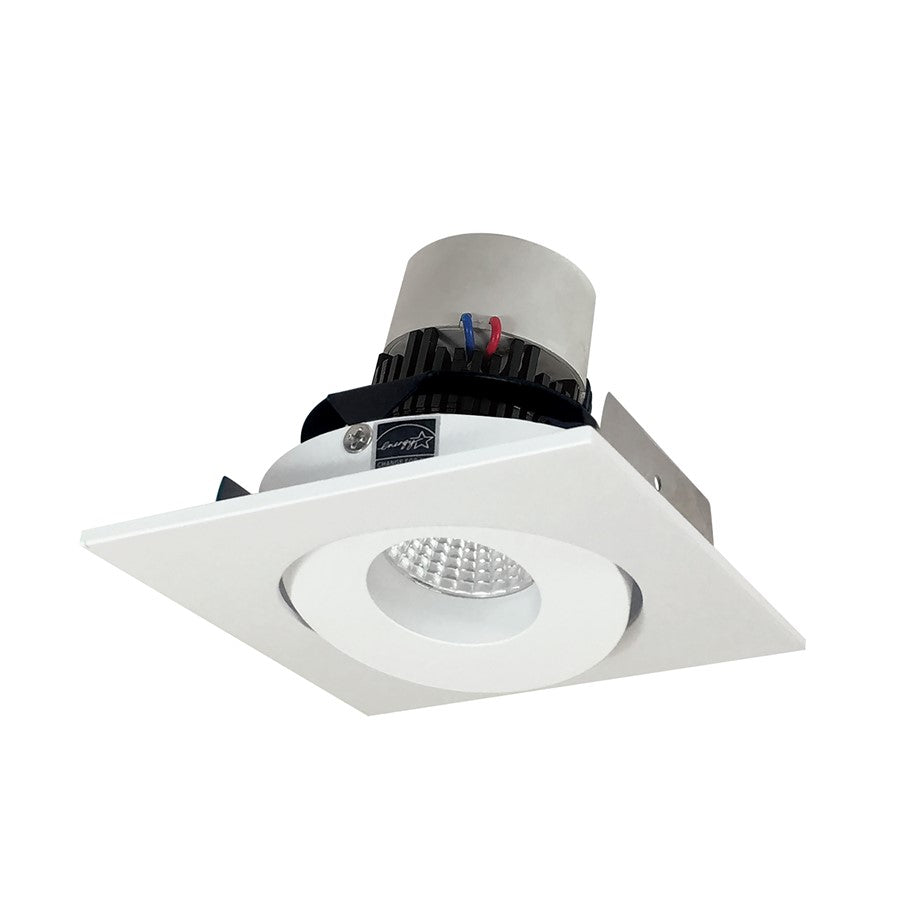 Nora 4" Pearl LED Sq Adj Gimbal Retro, Wht, 2700K, MPW - NPR-4SG27XMPW