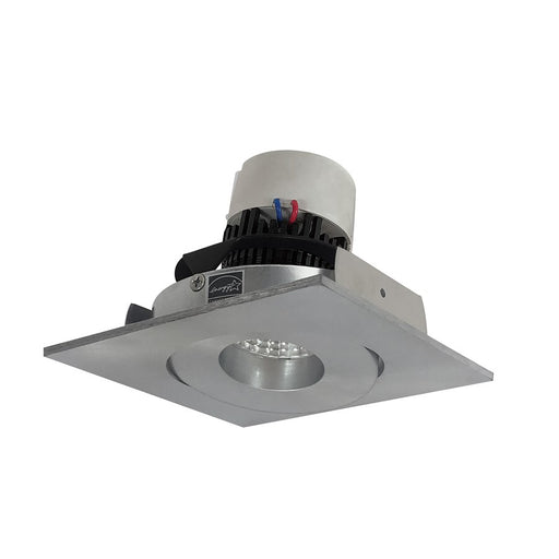 Nora 4" Pearl LED Sq Adj Gimbal Retro, 3000K, Natural Metal - NPR-4SG30XNN