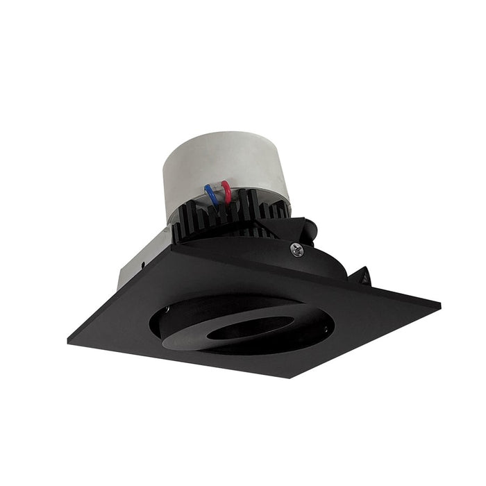 Nora 4" Pearl LED Sq Adj Gimbal Retro, Comfort Dim, Blk - NPR-4SGCDXBB