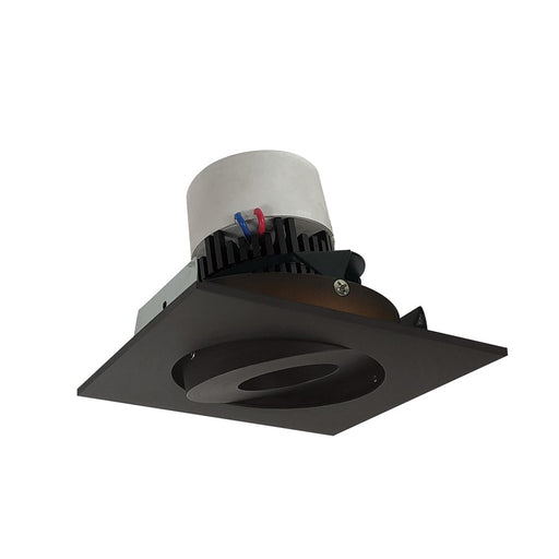 Nora 4" Pearl LED Sq Adj Gimbal Retro, Comfort Dim, Brz - NPR-4SGCDXBZ