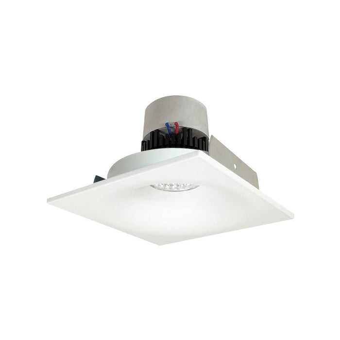 Nora 4" Pearl LED Sq Bullnose Retro, Wht, 3000K, MPW - NPR-4SNB30XMPW