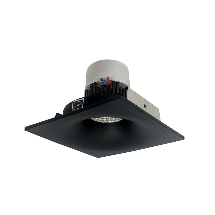 Nora 4" Pearl LED Sq Bullnose Retro, 3500K, Blk - NPR-4SNB35XBB