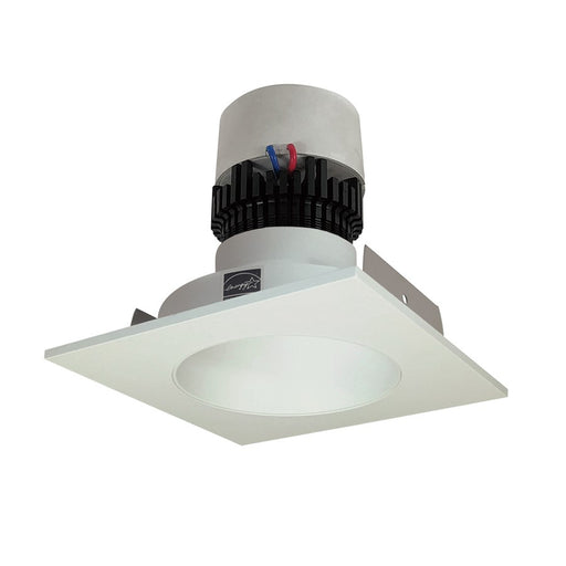 Nora 4" Pearl LED Sq Retro Rfl/Rnd, Comfort Dim, Wh Rfl/Wh Flg - NPR-4SNDCCDXWW