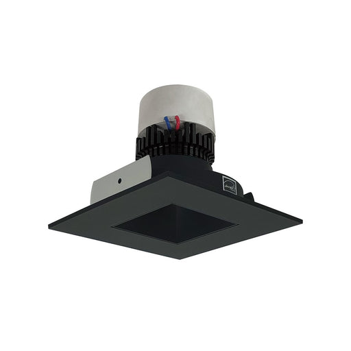 Nora 4" Pearl LED Sq Retro Rfl/Sq Ap, 2700K, Blk Rfl/Blk Flg - NPR-4SNDSQ27XBB
