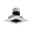 Nora 4" Pearl LED Sq Retro Rfl/Sq Ap, 2700K, Blk Rfl/Wh Flg - NPR-4SNDSQ27XBW