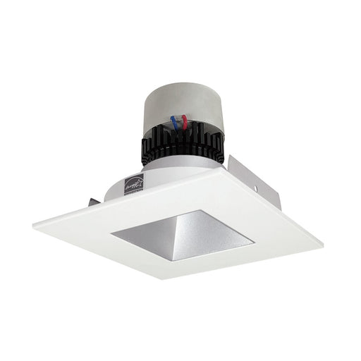 Nora 4" Pearl LED Sq Retro Rfl/Sq, 3000K, Haze Rfl/MPW Flg - NPR-4SNDSQ30XHZMPW