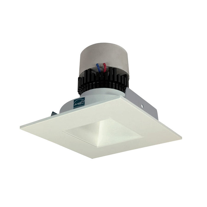 Nora 4" Pearl LED SQ Retro Reflect/Aperture, 12W/3000K, WH/FL - NPR-4SNDSQ30XWW
