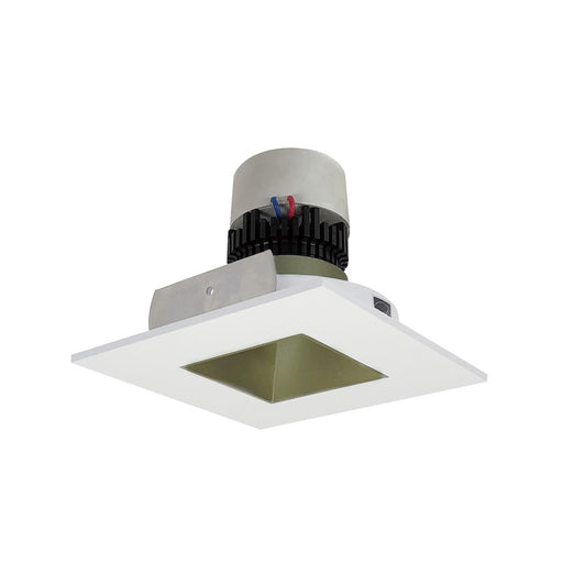 Nora 4" Pearl LED Sq Retro Rfl/Sq, 3500K, Chmp Haze/MPW - NPR-4SNDSQ35XCHMPW