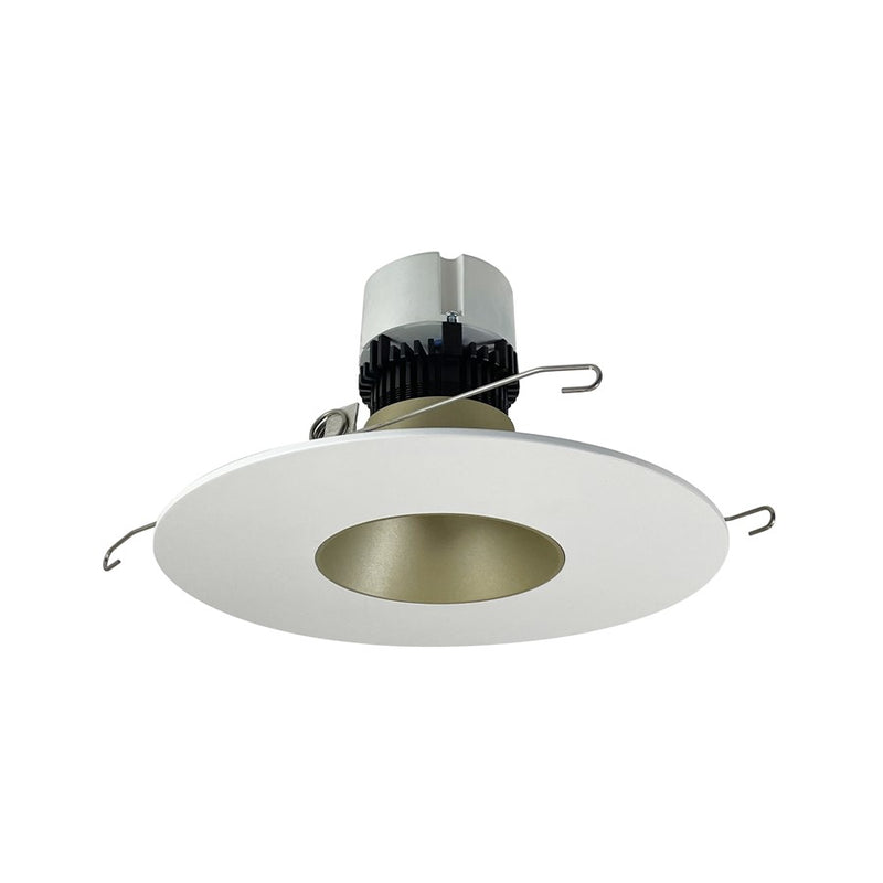 Nora 5"/6" Pearl LED RD Retro Reflect, 12W/4000K, HZ/MWH FL - NPR-56RNDC40XCHMPW