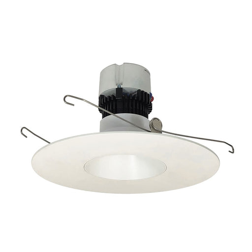 Nora 5"/6" Pearl LED Round Retro Reflect, 12W/4000K, WH/Flange - NPR-56RNDC40XWW