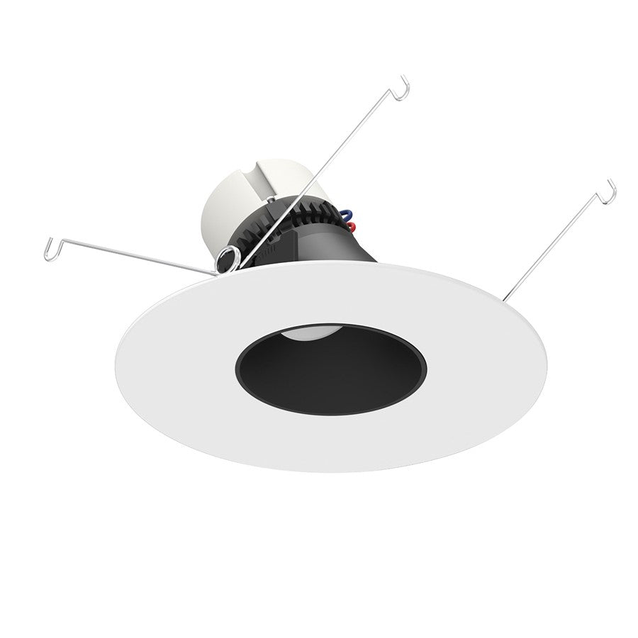 Nora 5"/6" Pearl LED Rnd Slot, Blk, Comfort Dim, Blk/MPW - NPR-56RSLACDXBMPW