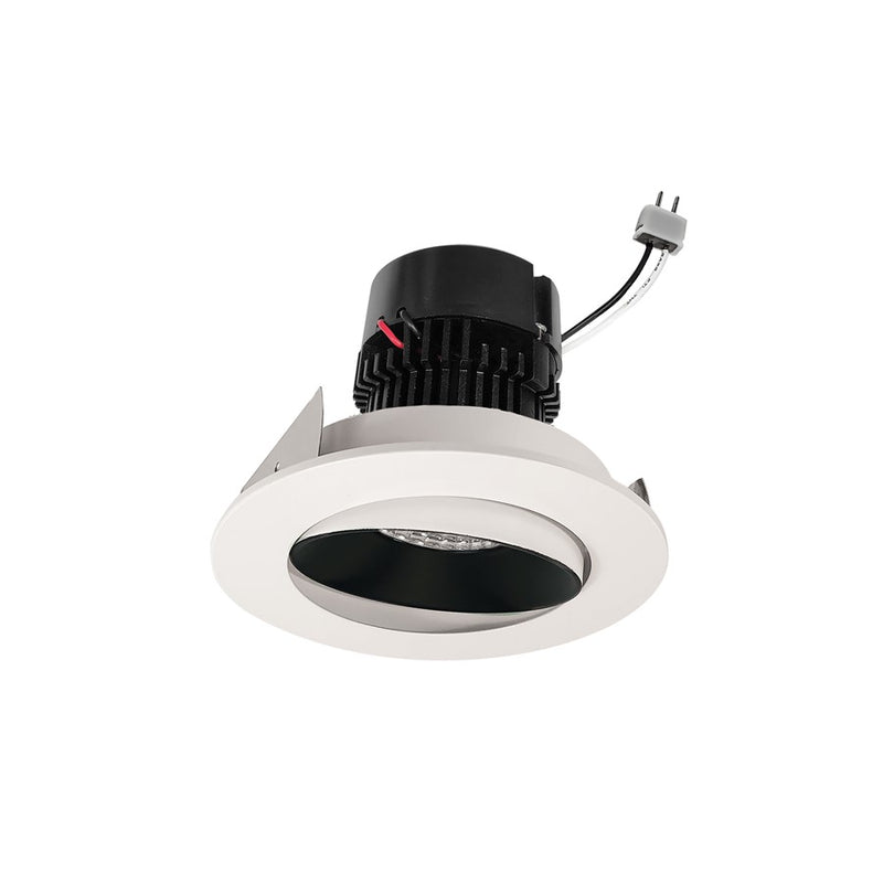 Nora 4" Pearl LV LED Rnd Cone, 2700K, Blk/Wht - NPRLV-4RC27XBW