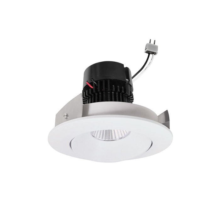 Nora 4" Pearl LV LED Rnd Cone, Wht Rfl/Flg, 3500K, MPW - NPRLV-4RC35XMPW