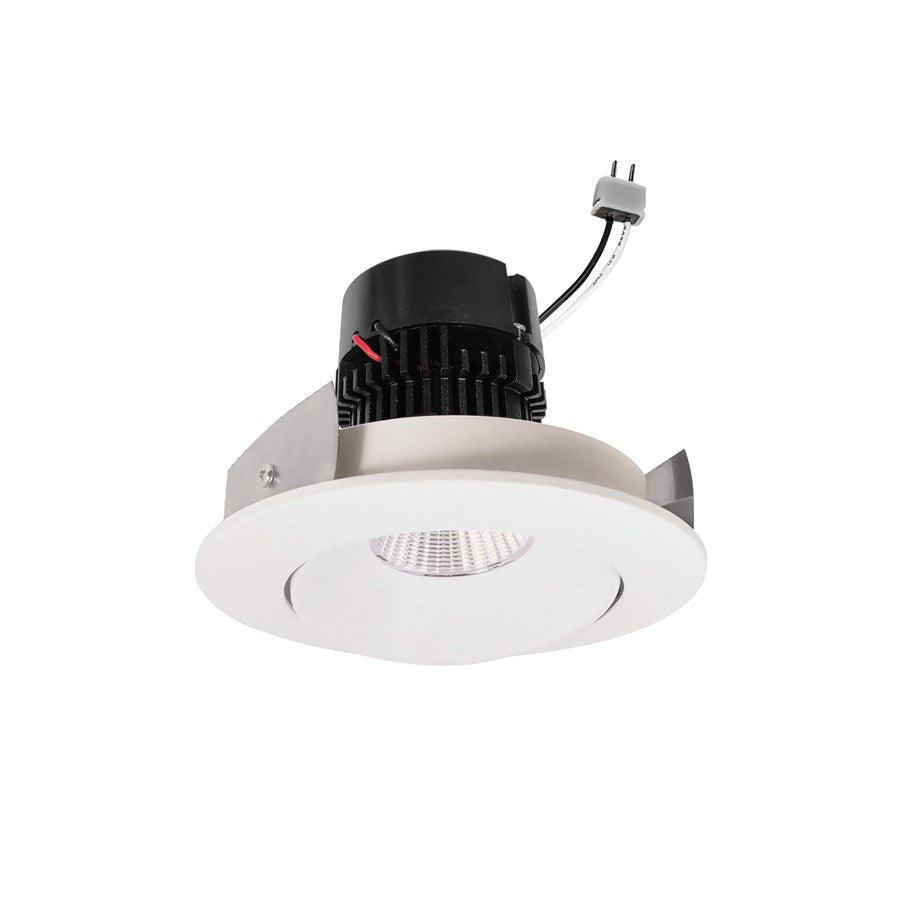 Nora 4" Pearl LV LED Rnd Cone, Wht Rfl/Flg, 4000K, Wht - NPRLV-4RC40XWW