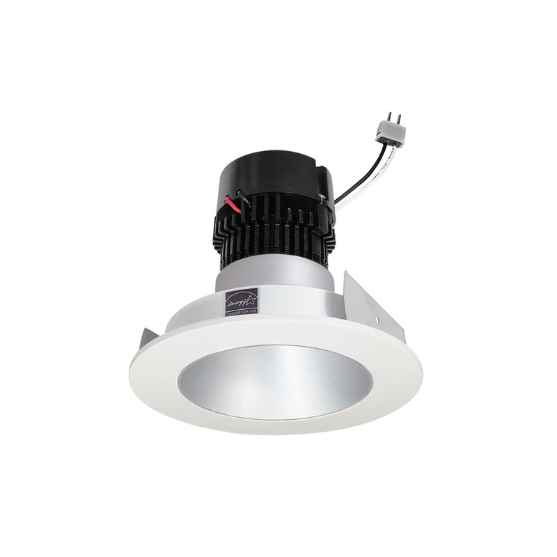 Nora 4" Pearl LED RD Retro Reflect, 11W/2700K, Haze/WH Flange - NPRLV-4RNDC27XHW