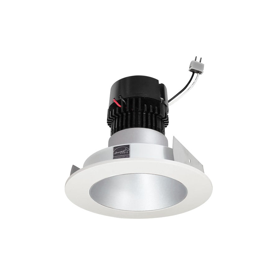 Nora 4" Pearl LED RD Retro Reflect, 11W/2700K, Haze/WH Flange - NPRLV-4RNDC27XHW