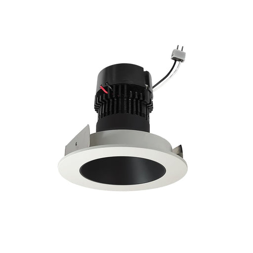Nora 4" Pearl LV LED Rnd Retro Rfl, 3000K, Blk/Wht - NPRLV-4RNDC30XBW