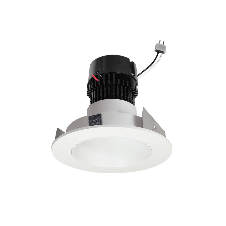 Nora 4" Pearl LED Round Retro Reflect/11W/3000K, WH/Flange - NPRLV-4RNDC30XWW