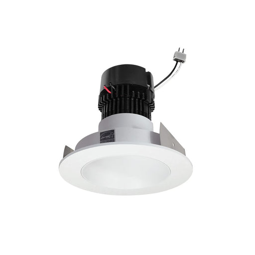 Nora 4" Pearl LV LED Rnd Retro Rfl, Wht Rfl/Flg, 3500K, MPW - NPRLV-4RNDC35XMPW