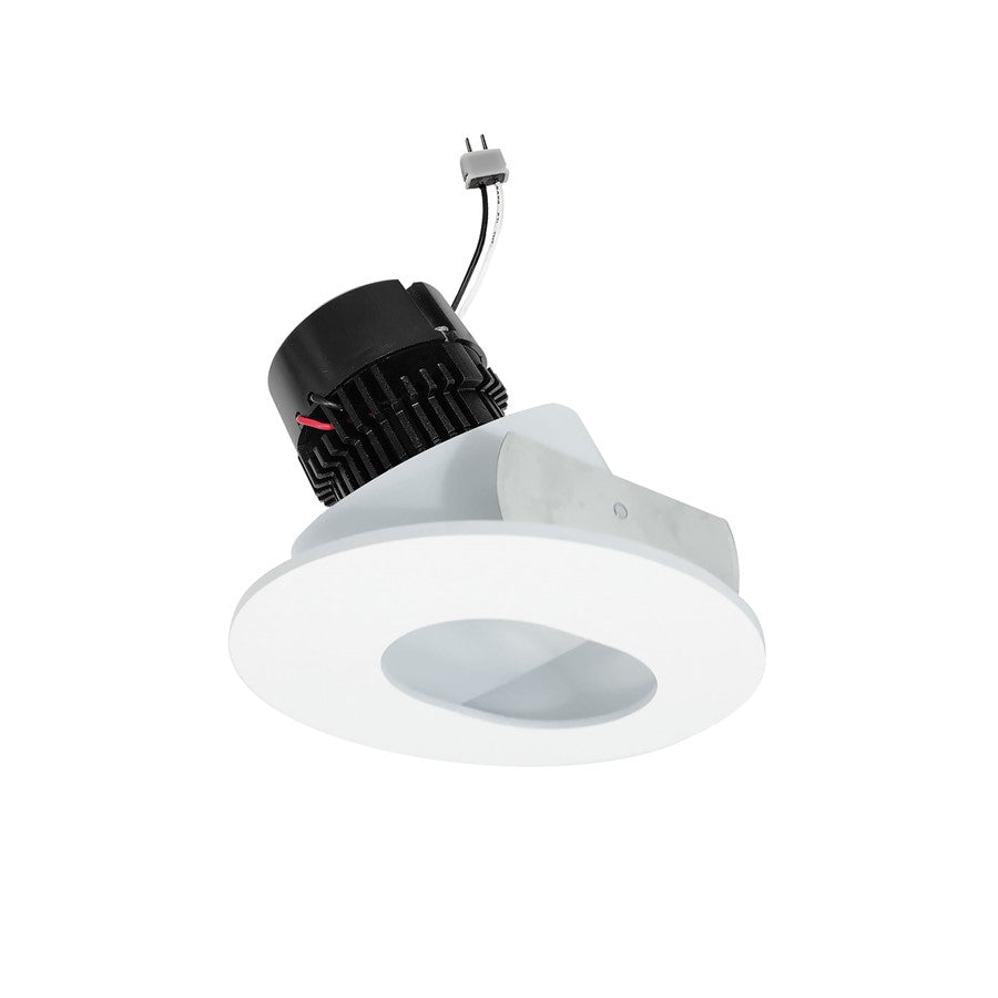 Nora 4" Pearl LED Rd Slot Aperture Retrofit, 11W/4000K, WH - NPRLV-4RSL40XMPW