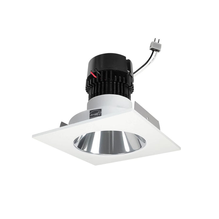 Nora 4" Pearl LED Sq Retro Ref/RDAp, 11W/2700K, SpecCL/WH - NPRLV-4SNDC27XCMPW