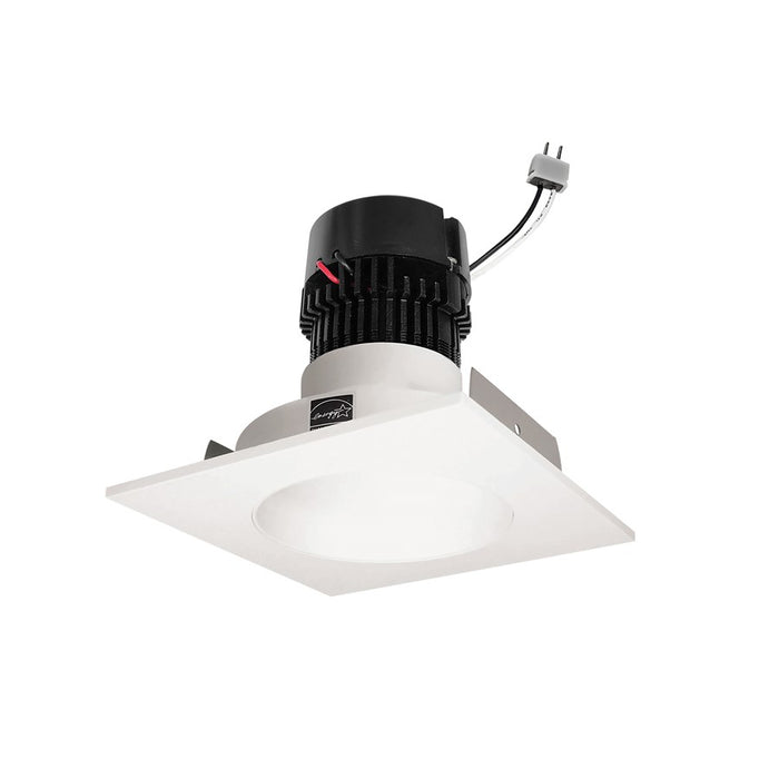 Nora 4" Pearl LED Sq Retro Reflect/Rd Aperture, 11W/3000K, WH - NPRLV-4SNDC30XWW