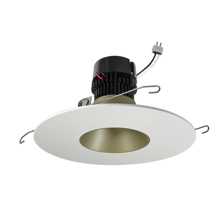 Nora 5"/6" Pearl LED Rd Retro Reflect, 11W/2700K, Haze/WH - NPRLV-56RNDC27XCHMPW
