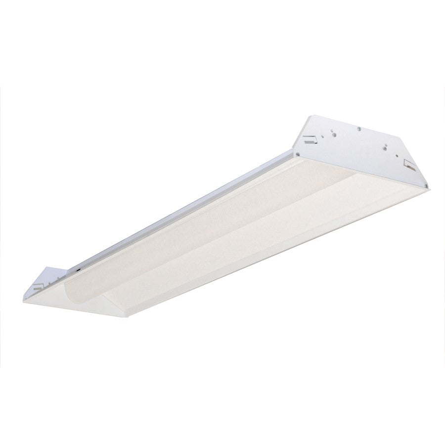 Nora 1x4 LED Center Basket Troffer, 33W, w/Em 4000K, Wht - NPTCB-E14-40AWEM
