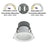 Nora 4" Quartz Round Can-Less LED Downlight/Lumens/120-277V/WH