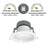 Nora 6" Quartz Round Can-Less LED Downlight/Lumens/120-277V/WH