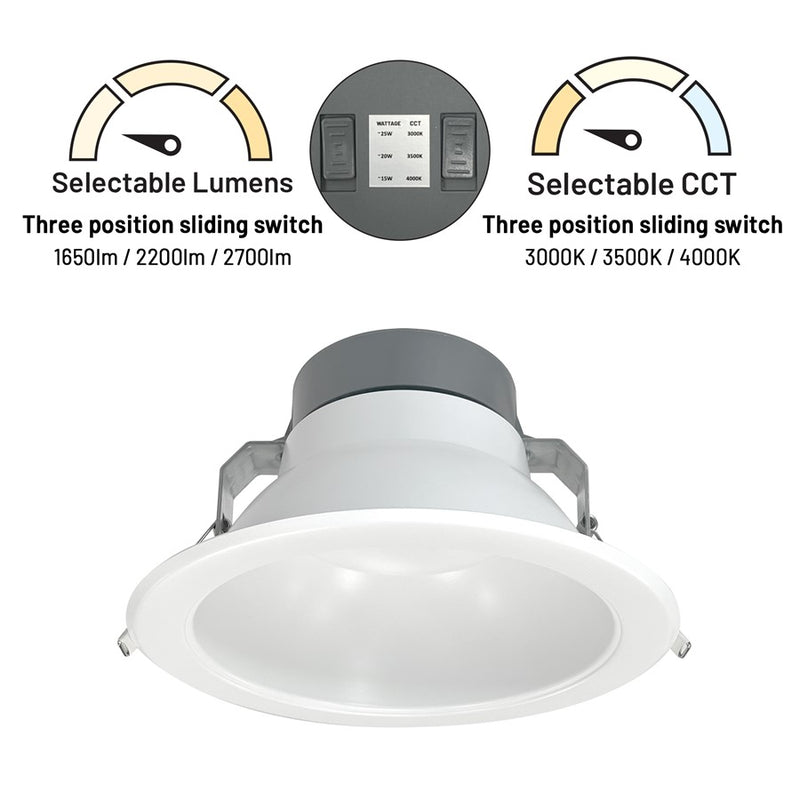 Nora 8" Quartz Tunable White/Tunable Recessed LED Downlight