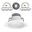 Nora 8" Quartz Tunable White/Tunable Recessed LED Downlight