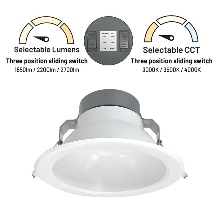 Nora 8" Quartz Tunable White/Tunable Recessed LED Downlight
