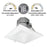 Nora 8" Quartz Sq Tunable Wht/Tunable Wattage Rcs LED, MPW