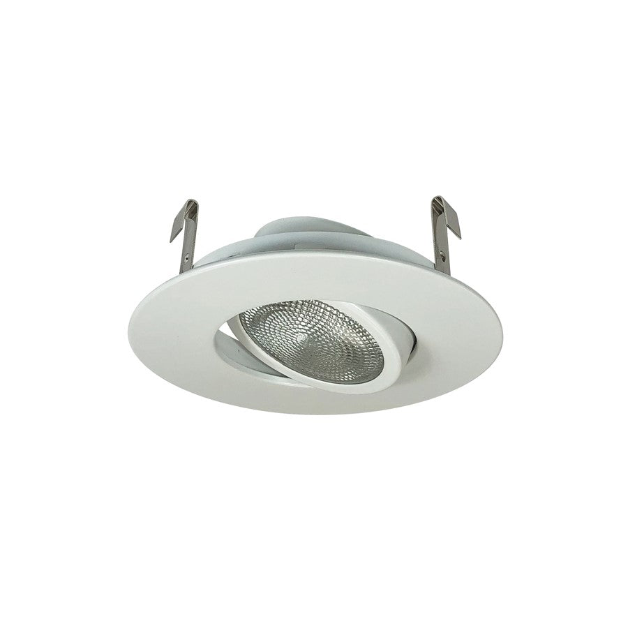 Nora Lighting 4" Surface Gimbal/Metal Trim, White - NS-12W