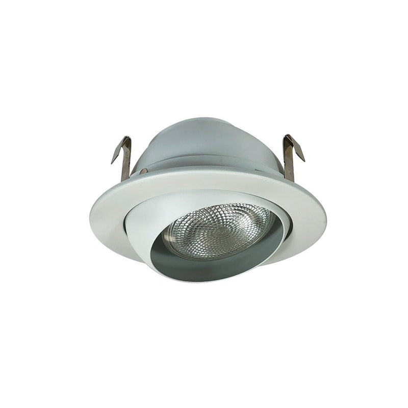 Nora Lighting 4" Adjustable Eyeball w/ Metal Trim, White, - NS-18