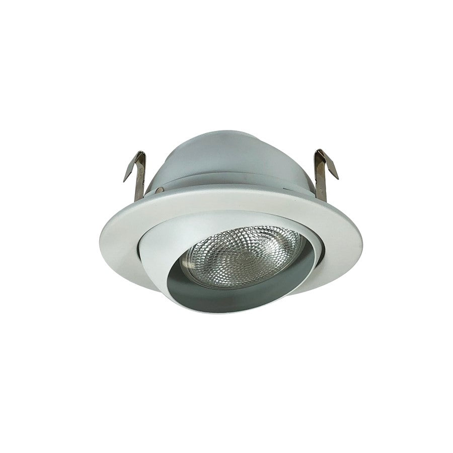 Nora Lighting 4" Adjustable Eyeball w/ Metal Trim, White, - NS-18