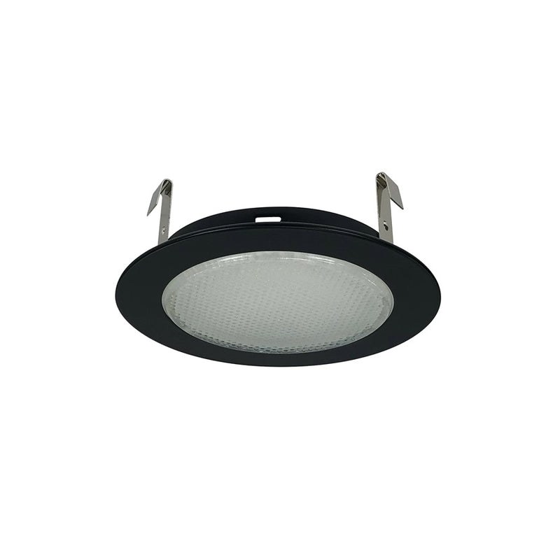 Nora Lighting 4" Albalite Lens/Metal Trim, Black - NS-22B