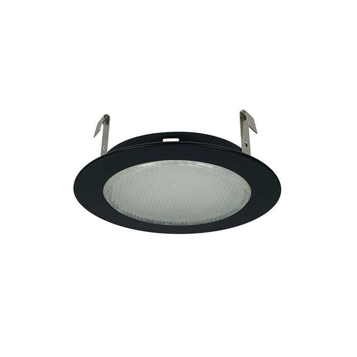Nora Lighting 4" Albalite Lens/Metal Trim, Black - NS-22B