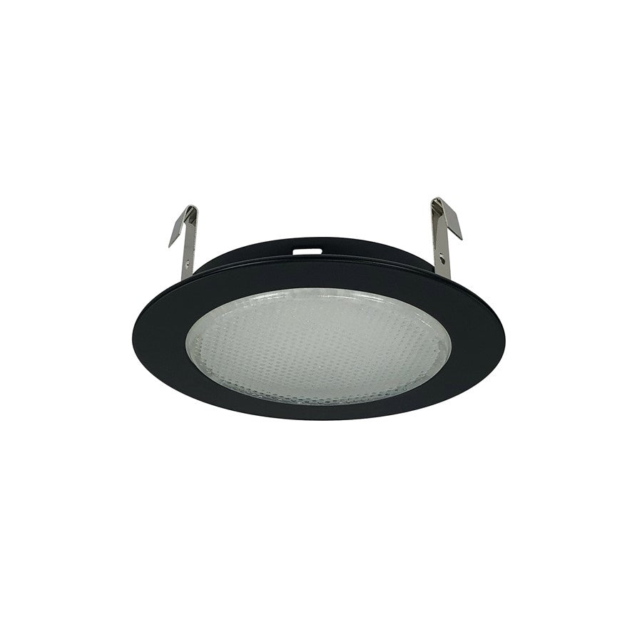 Nora Lighting 4" Albalite Lens/Metal Trim, Black - NS-22B