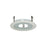 Nora Lighting 4" Frosted Flat Lens/Clear Center/Metal Trim, White - NS-27W