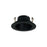 Nora Lighting 4" Black Stepped Metal Baffle Trim/Black Metal Ring - NS-41B
