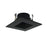 Nora Lighting 4"Square Trim Regress, Blk Ref, Blk Trim - NS-4857BB
