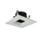 Nora Lighting 4"Square Trim Regress, Blk Ref, Wh/Wh - NS-4857BWW