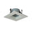 Nora Lighting 4"Square Trim Regress, Wh Ref, Wh Trim - NS-4857WW